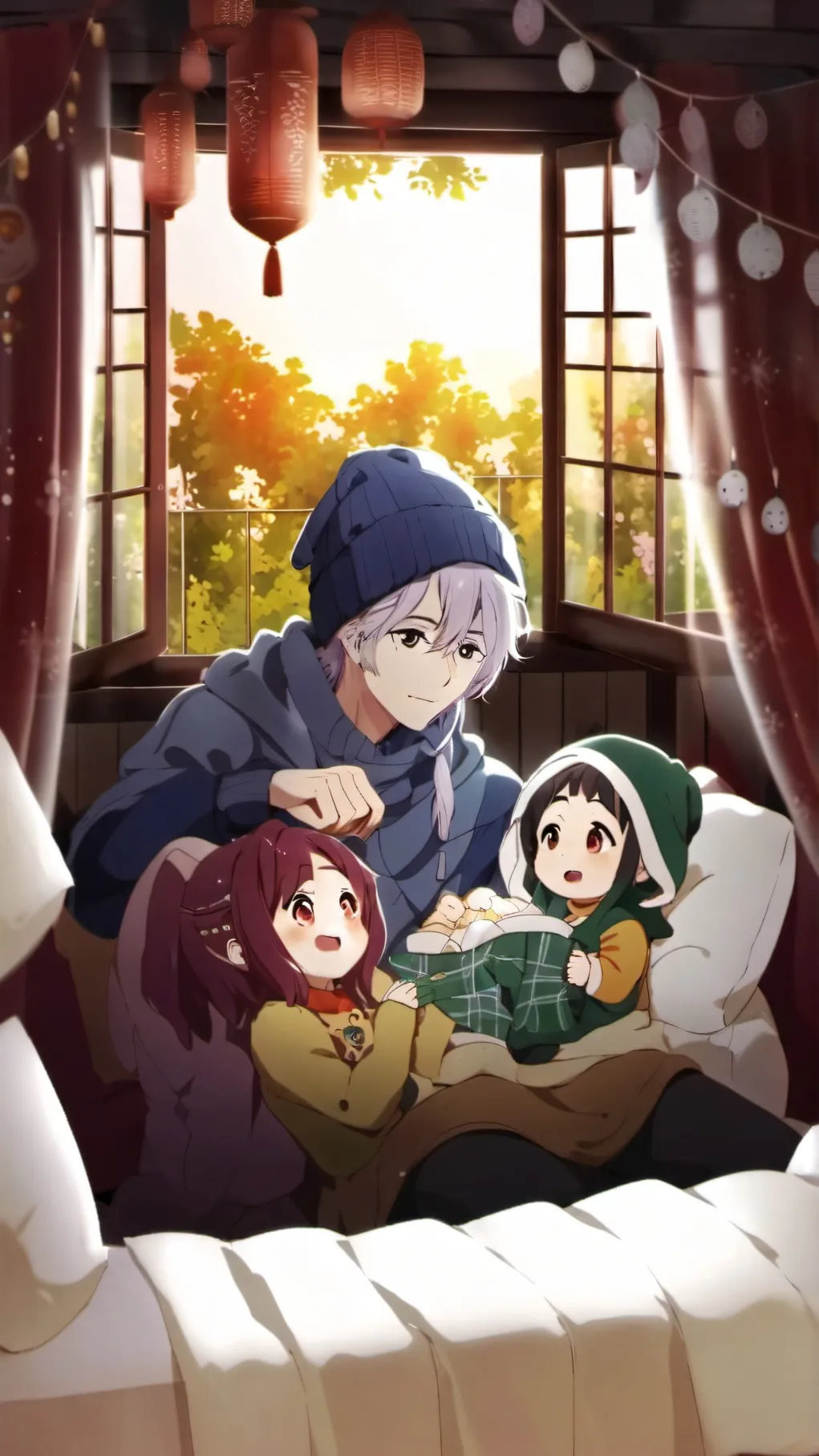 ai character: MHA SLEEPOVER  background