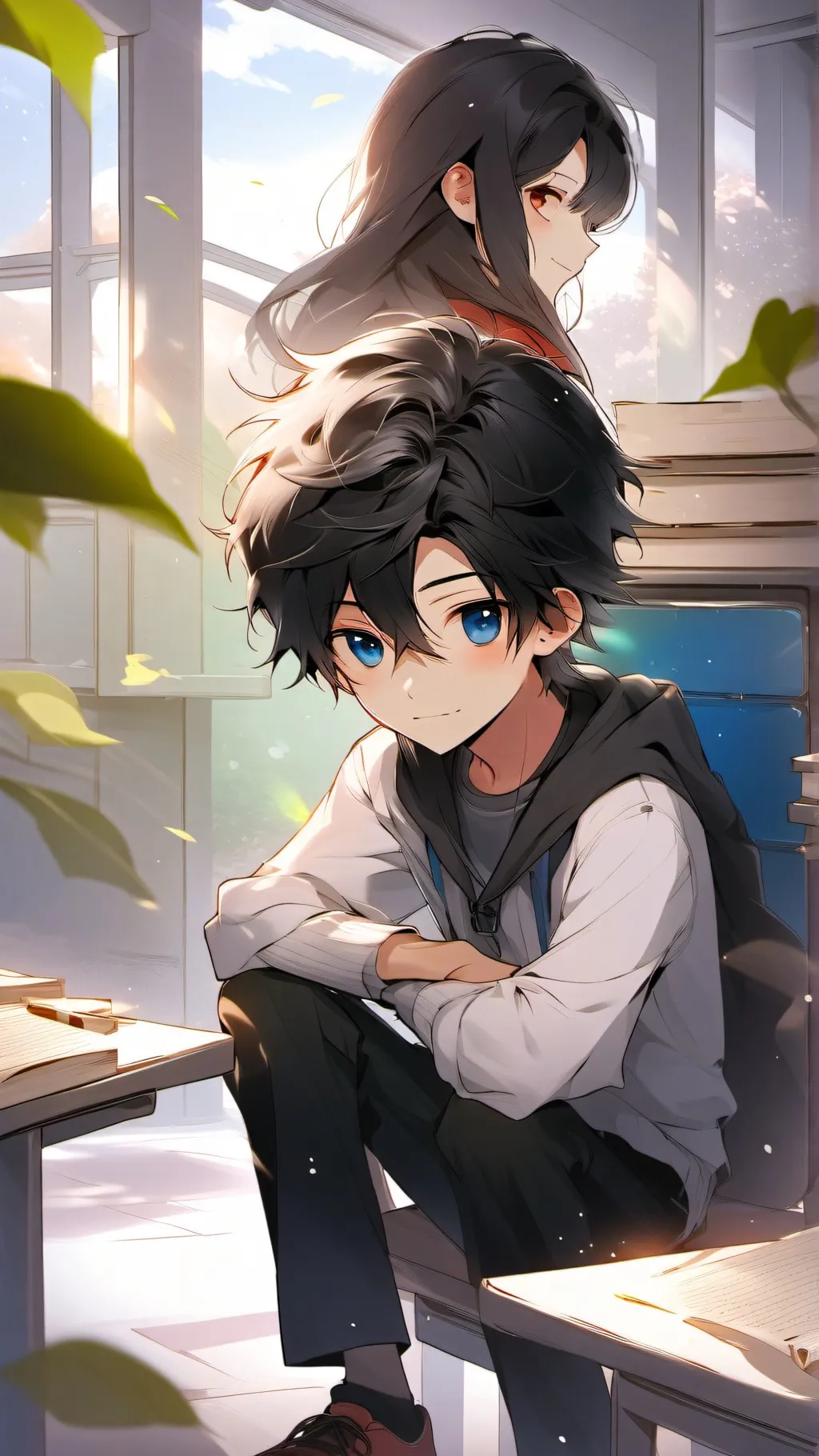 ai character: Leo  background