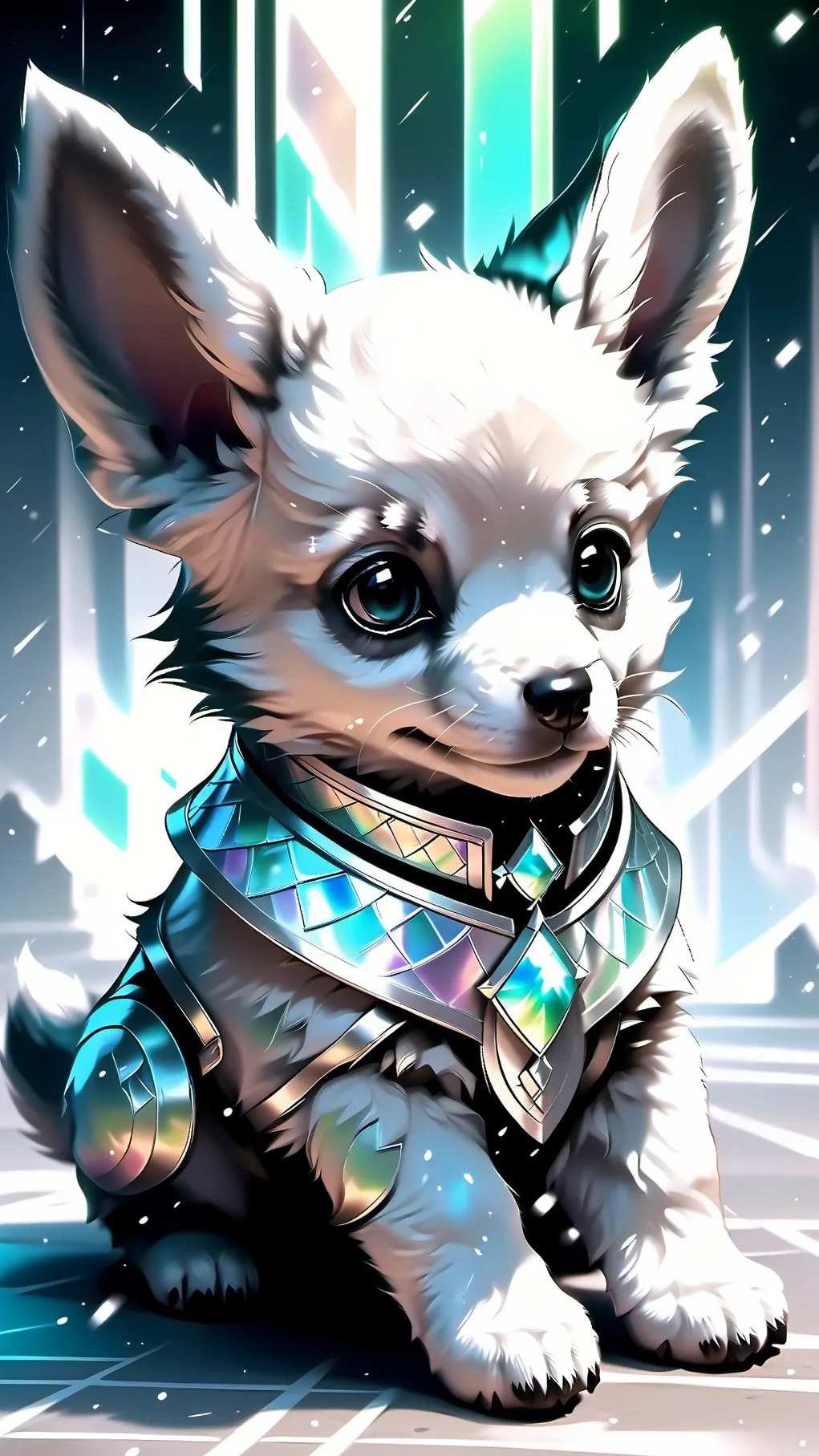 ai character: Lime the puppy background