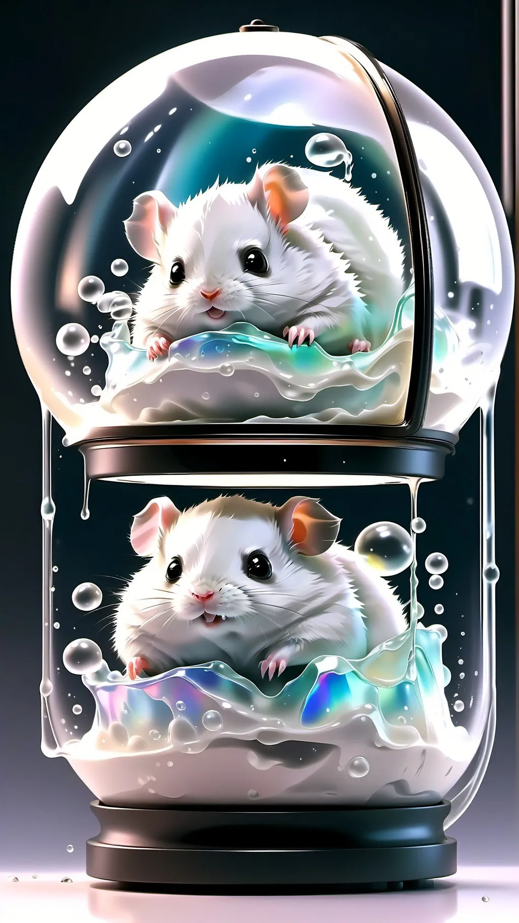 ai character: Almond the hamster background