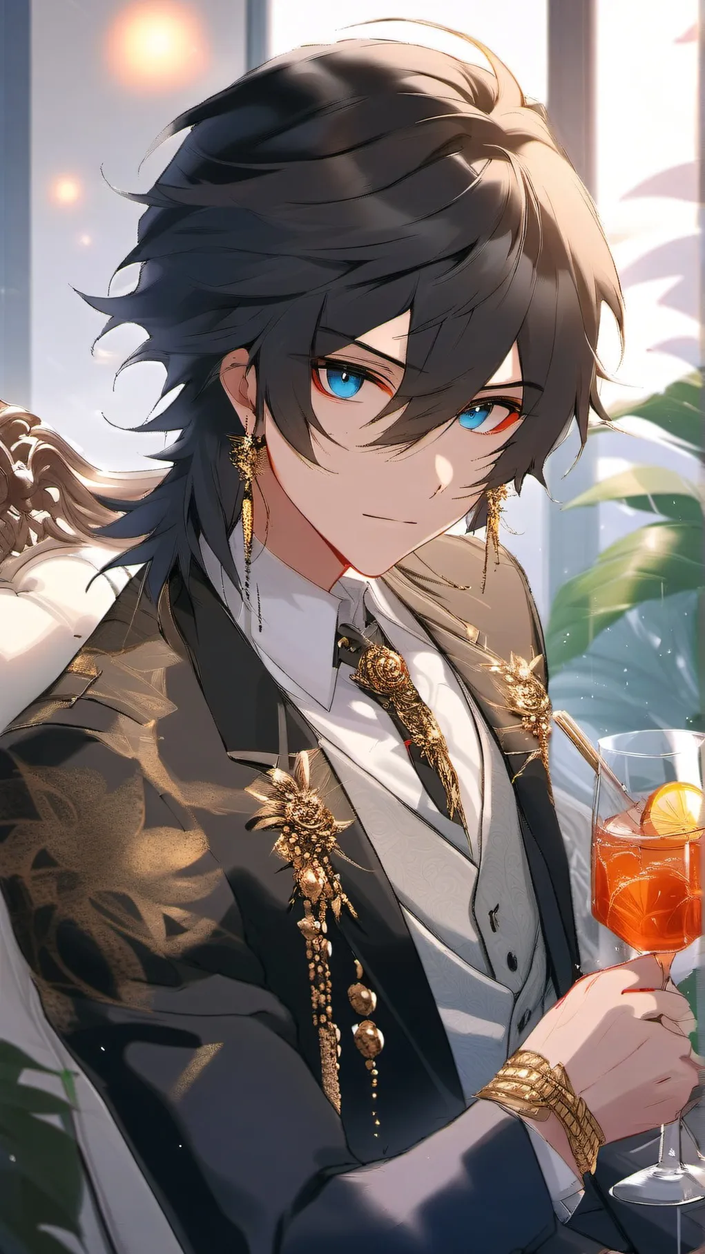 ai character: Leon background