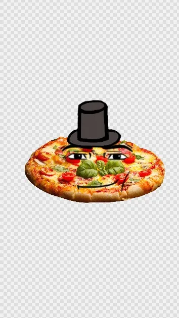 ai character: annoying pizza background