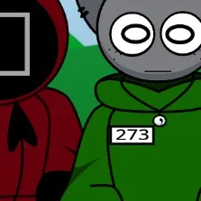 chat with ai character: squid game sprunki