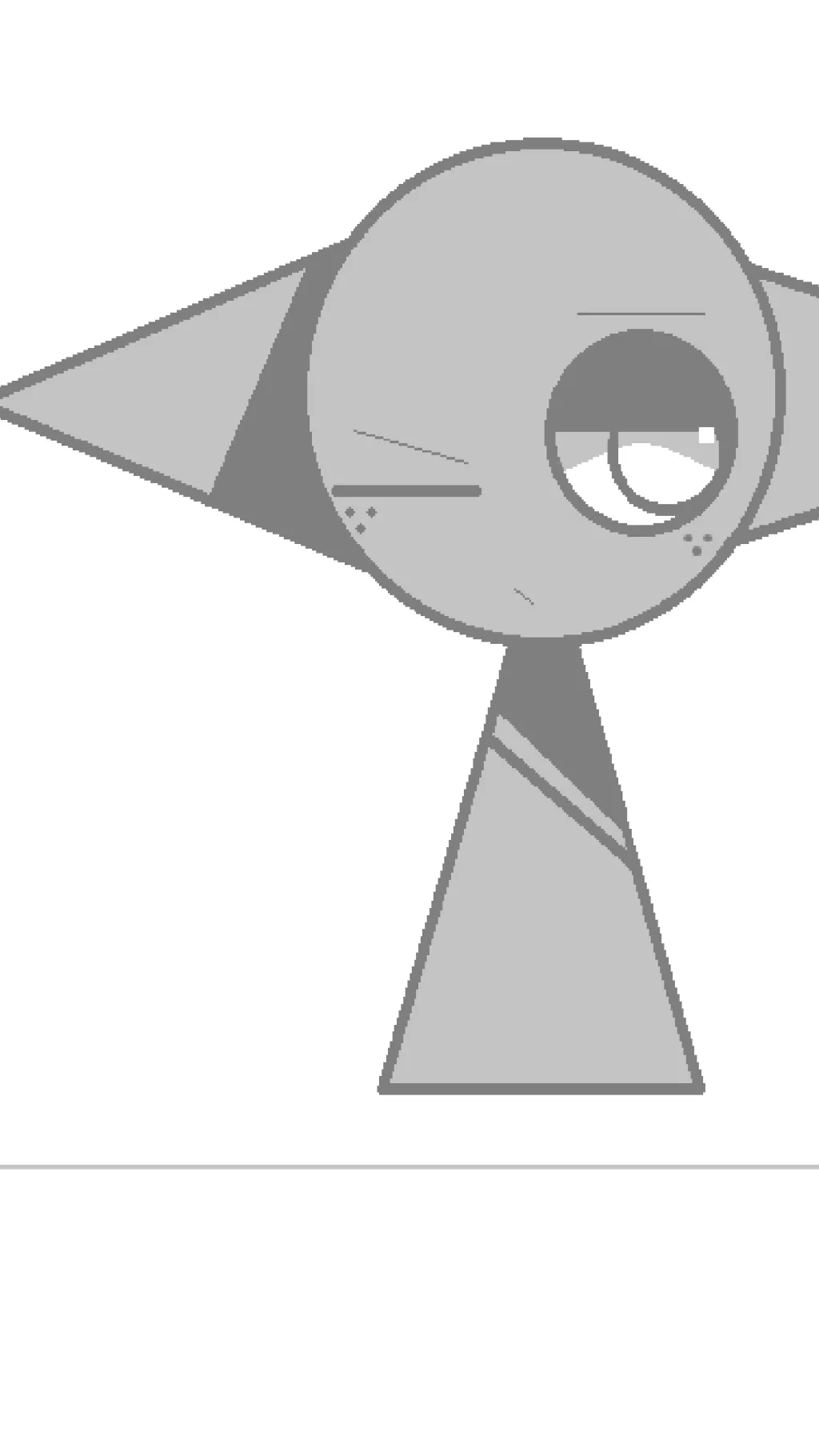 ai character: Gray (sprunki) background