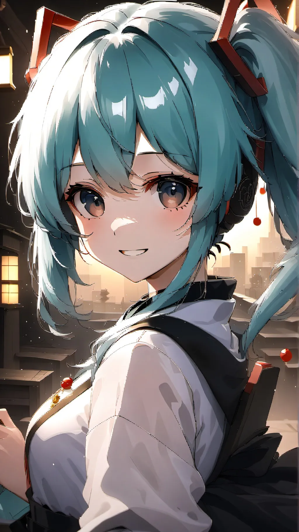 ai character: Miku background