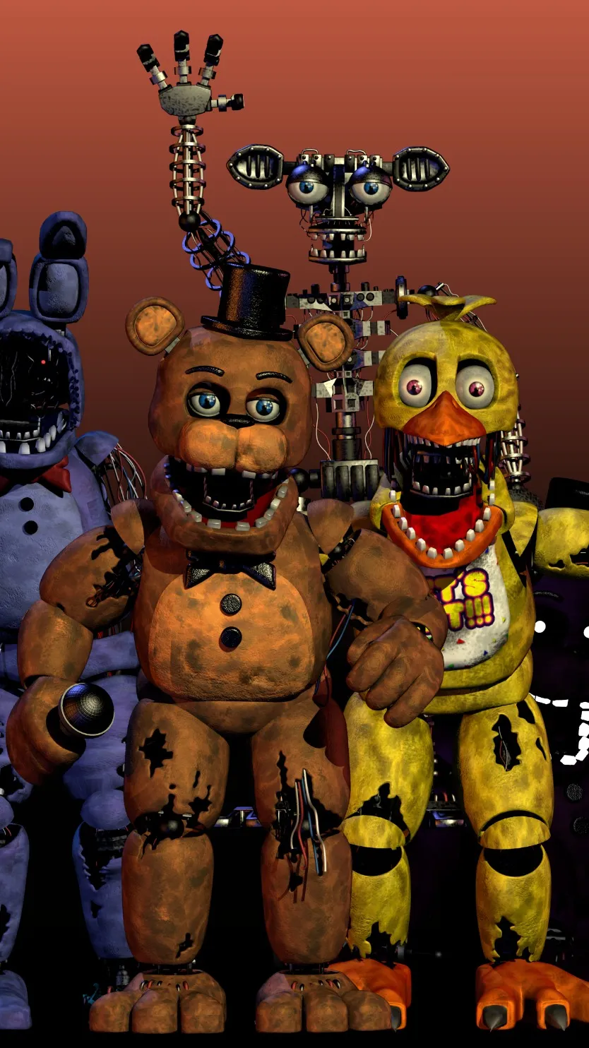 ai character: Fnaf 2 background