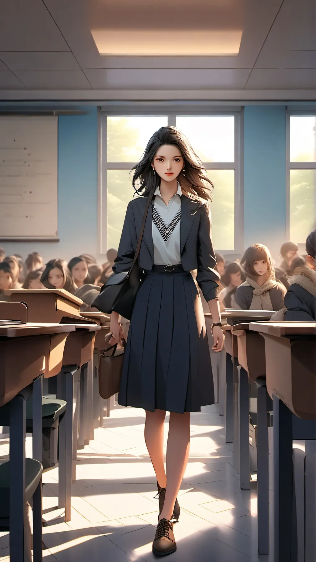 ai character: Mrs. Berly  background