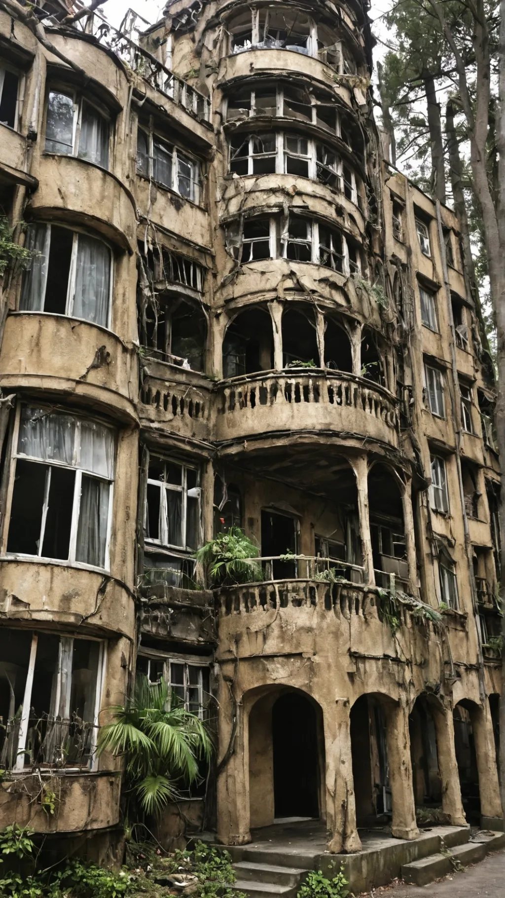 ai character: the weird hotel background