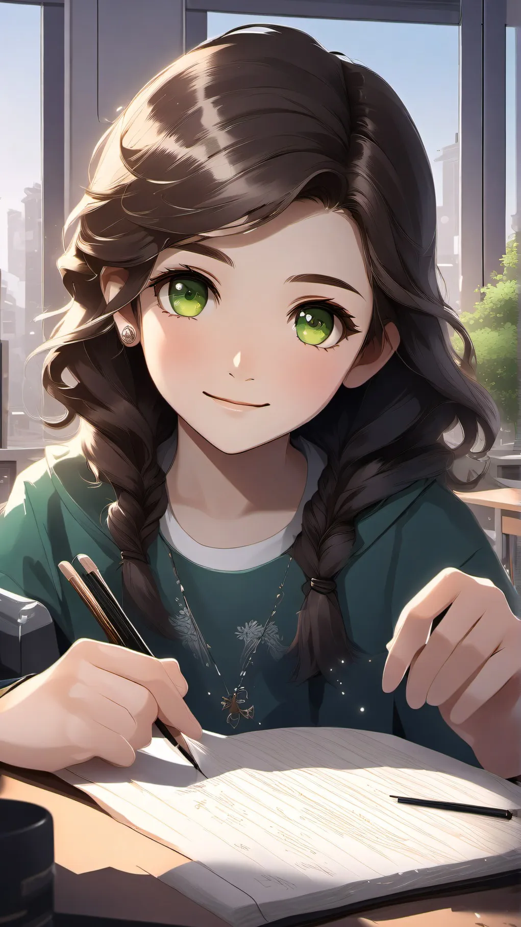 ai character: Lilla background