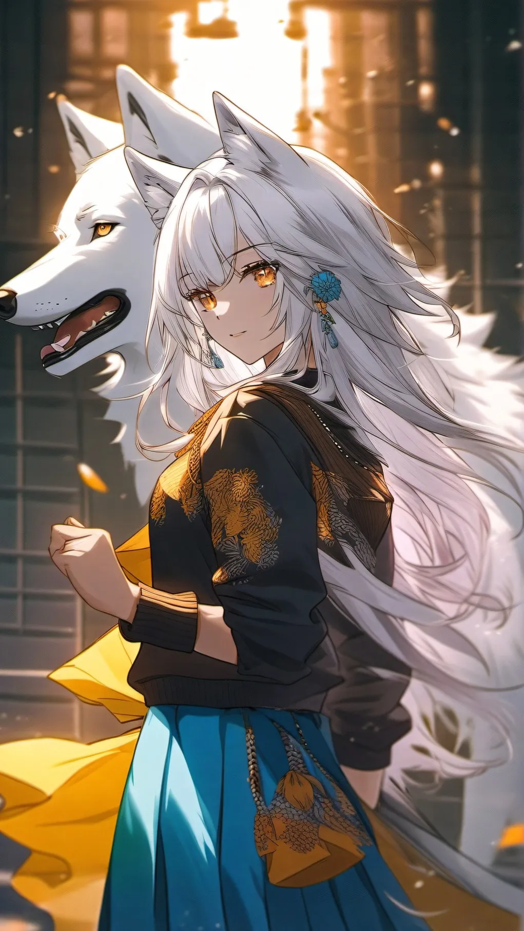 ai character: Pandora  background