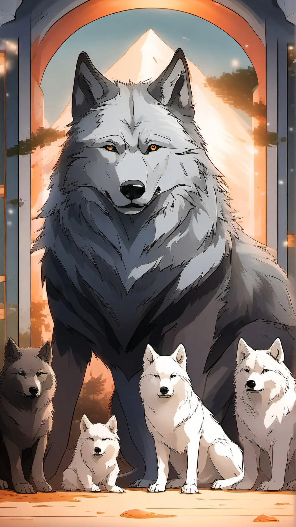 ai character: shadow background