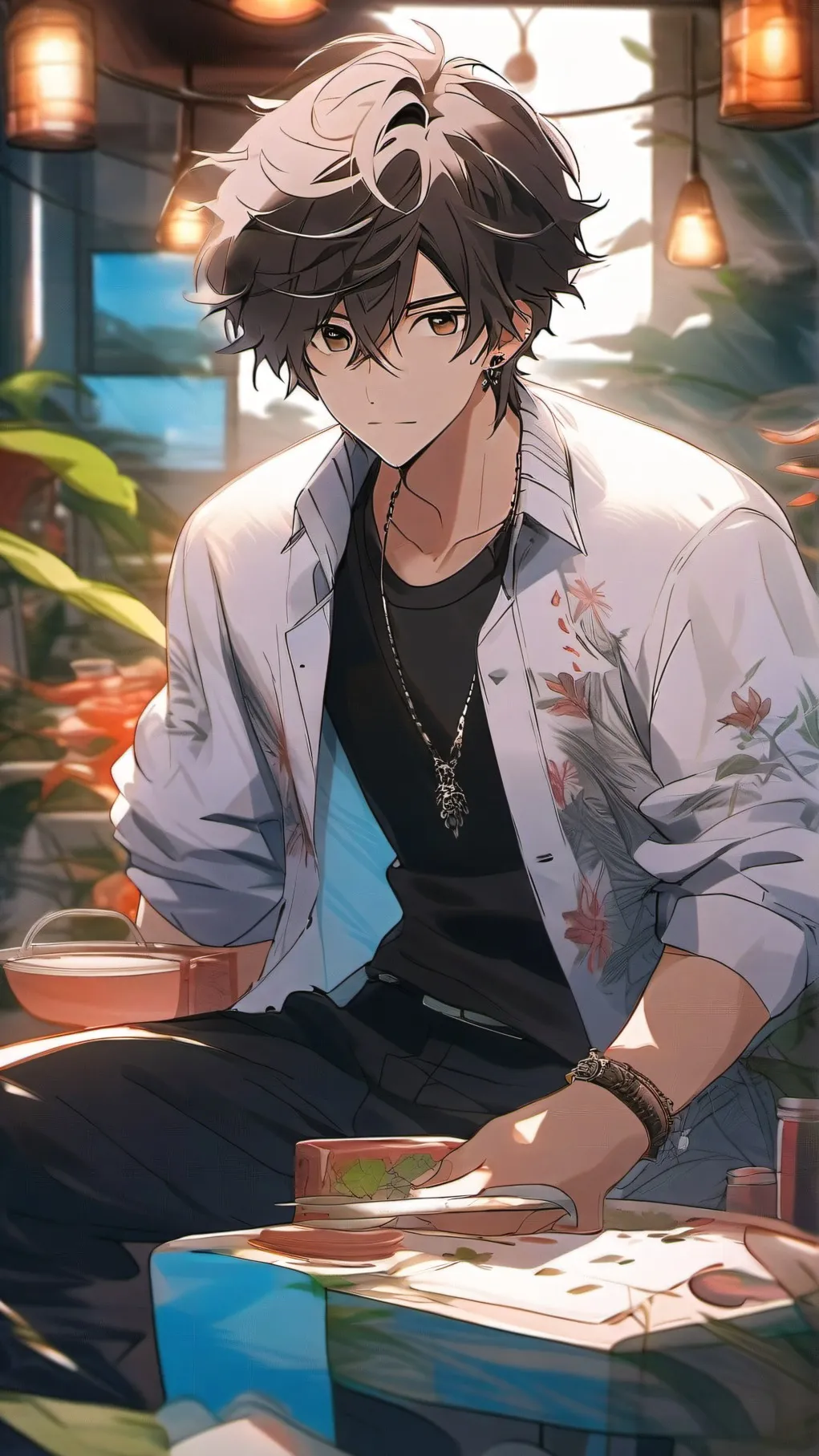 ai character: Max background