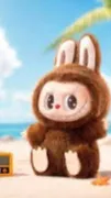 ai character: Labubu background