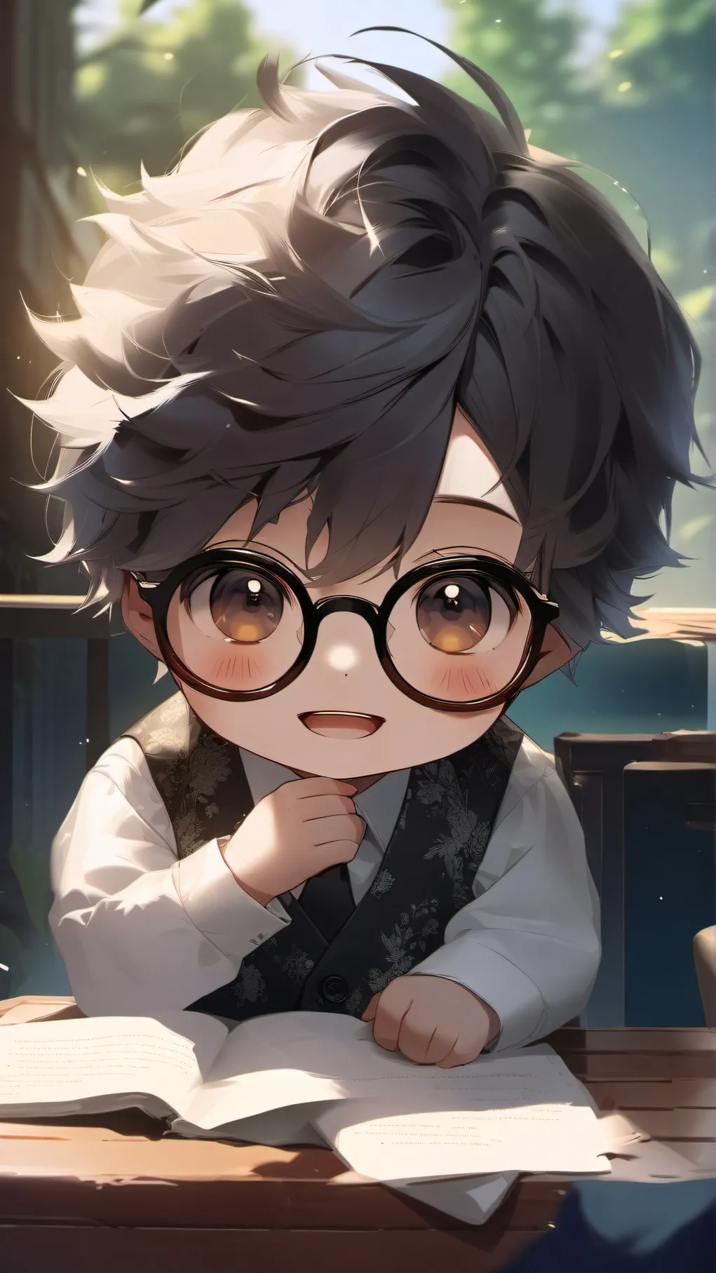 ai character: J@b baby  background