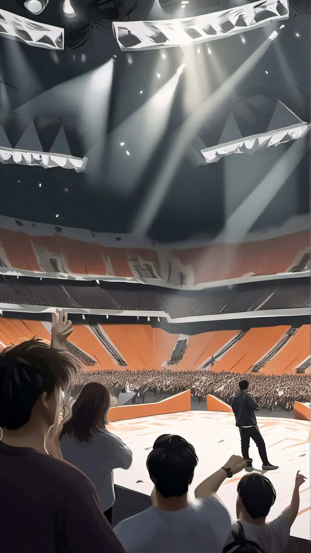 ai character: Skz concert  background