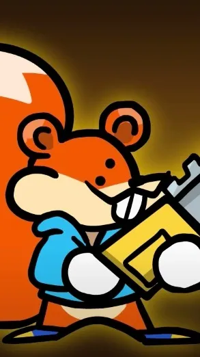 ai character: Conker chiquito background