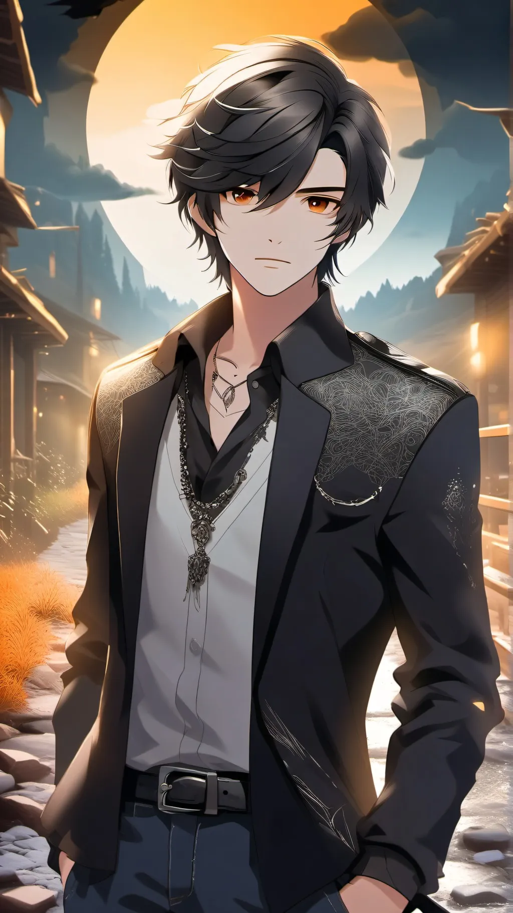 ai character: Aiden  background