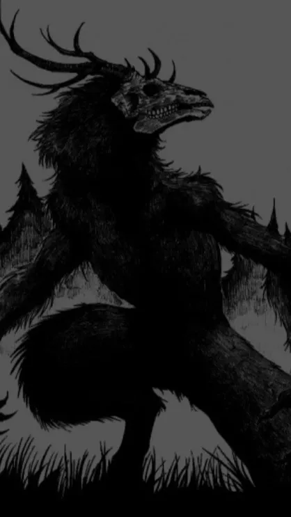 ai character: Gay wendigo  background