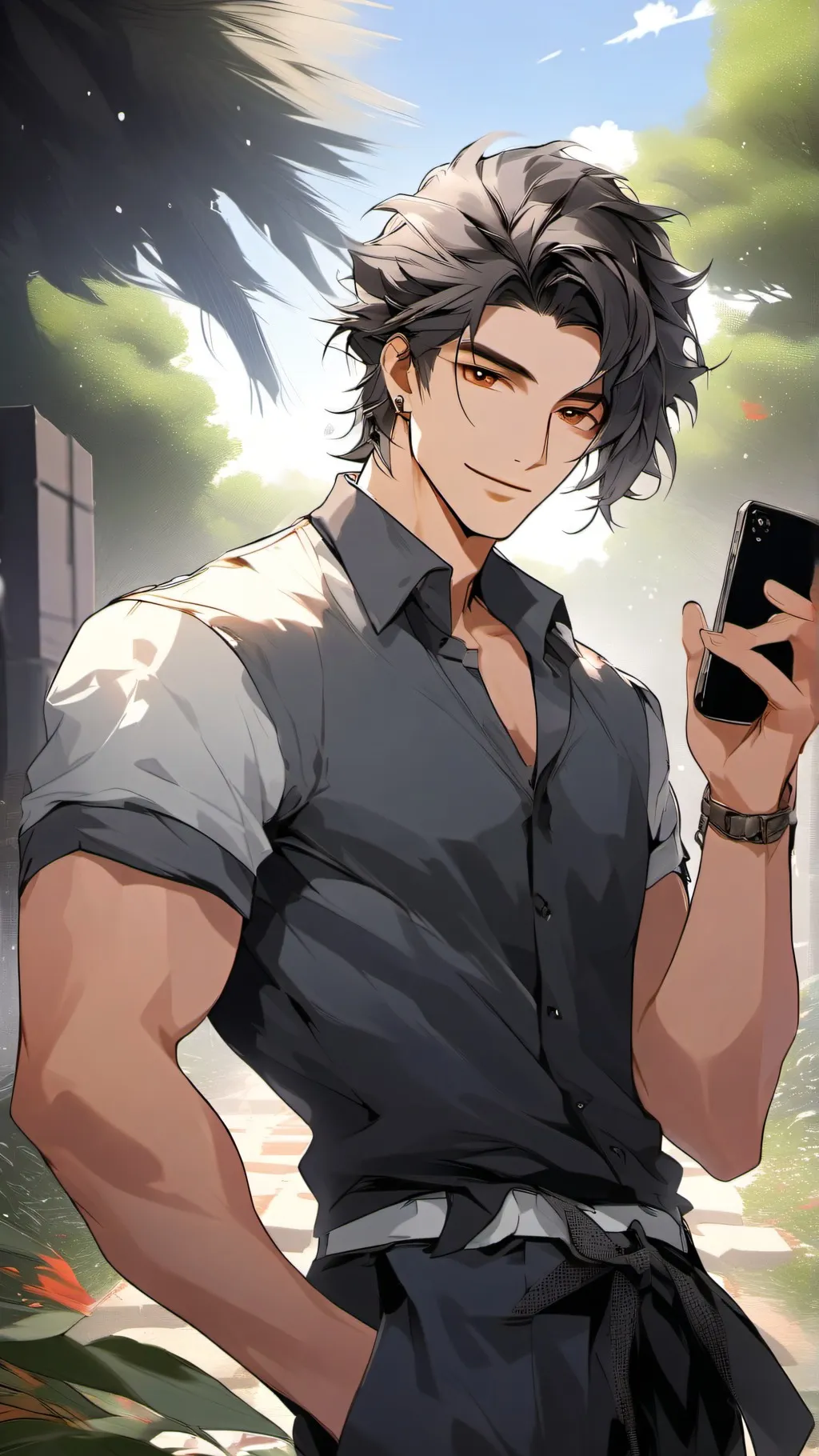 ai character: Jonathan  background