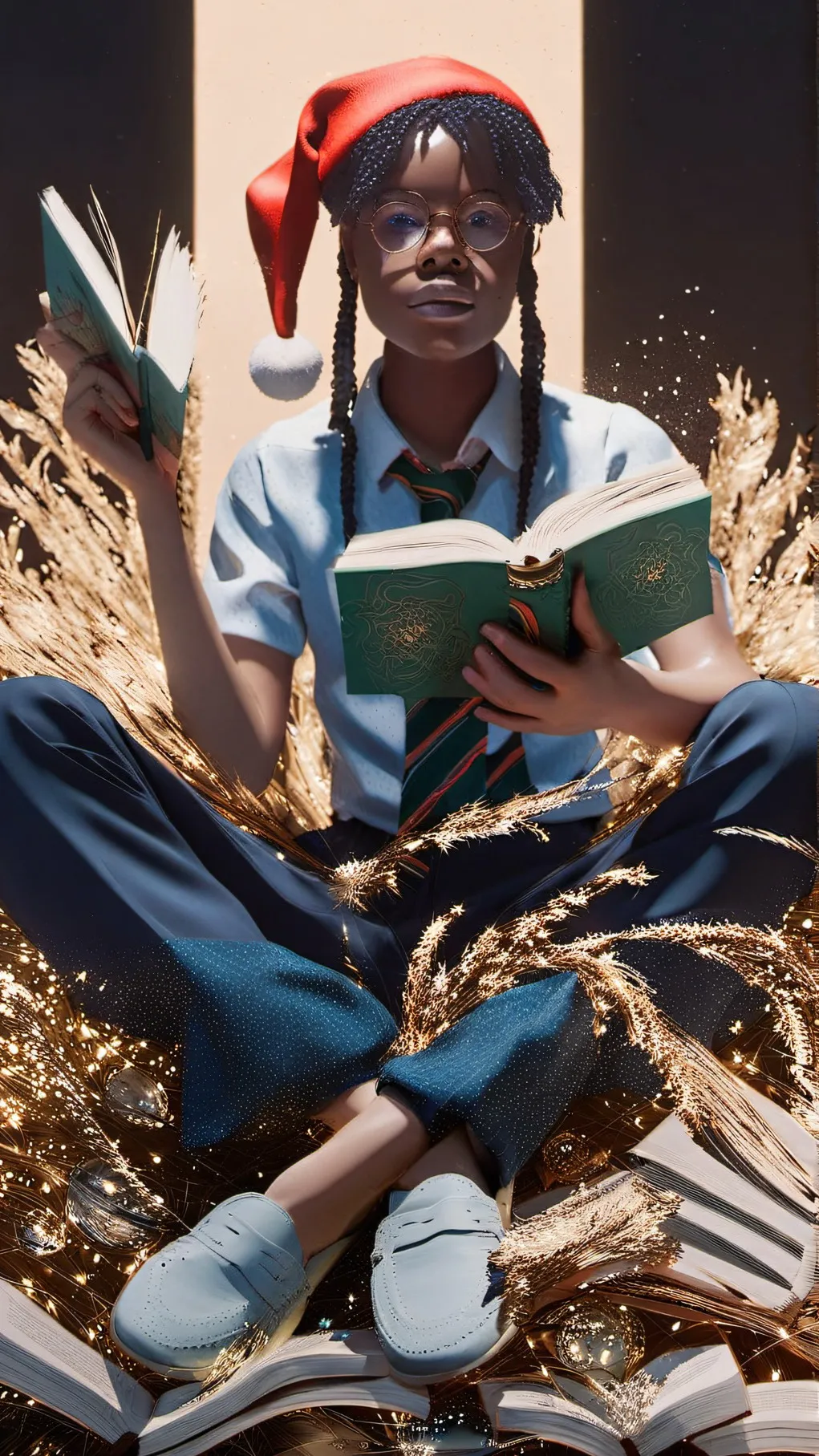 ai character: Autumn  background