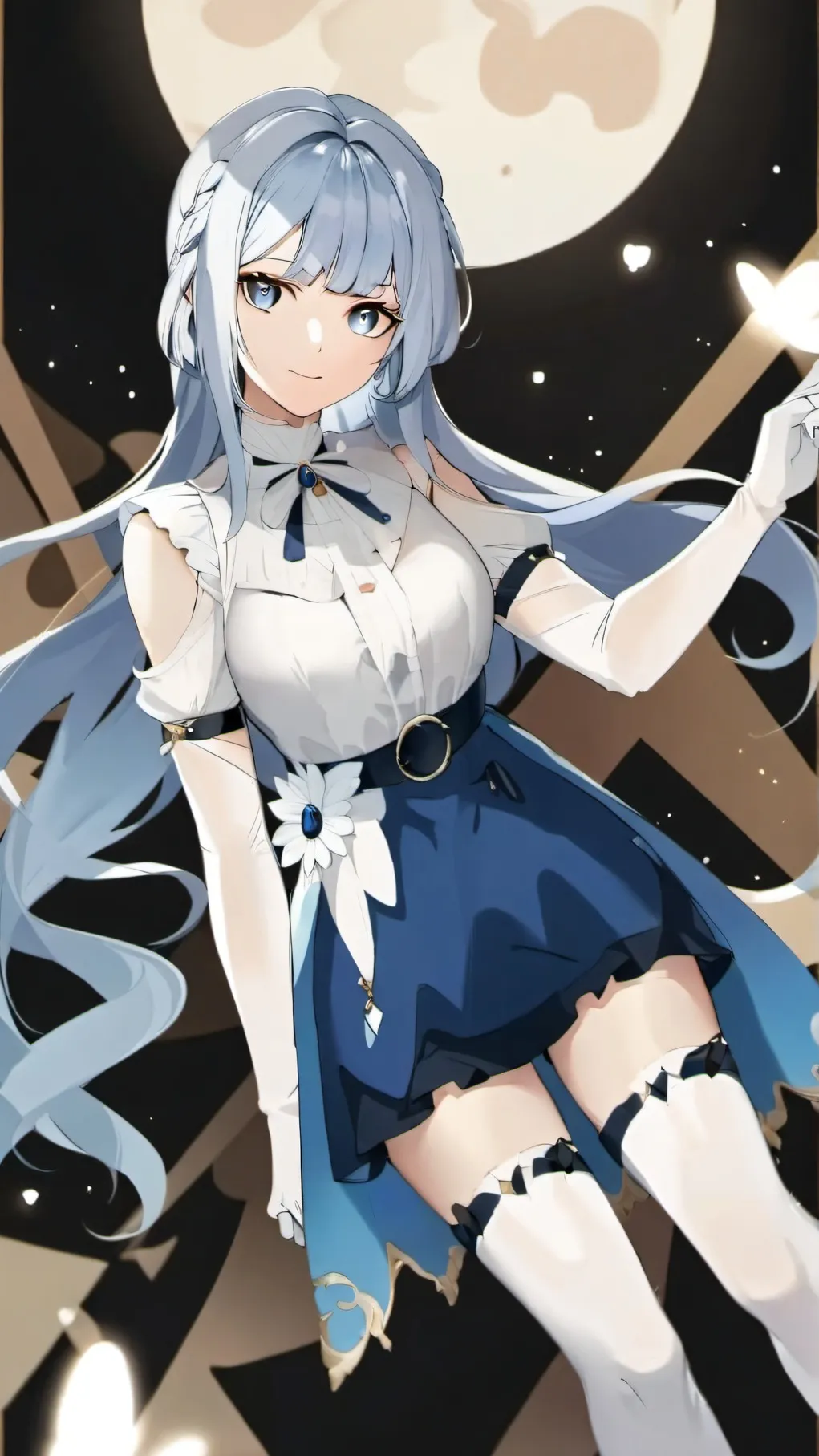 ai character: Moonlight cookie background