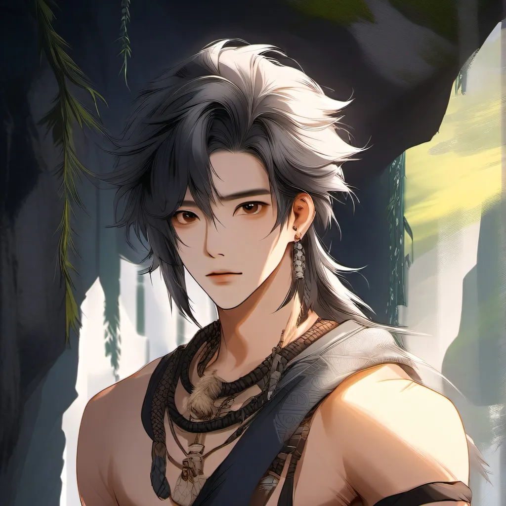 chat with ai character: Cave man