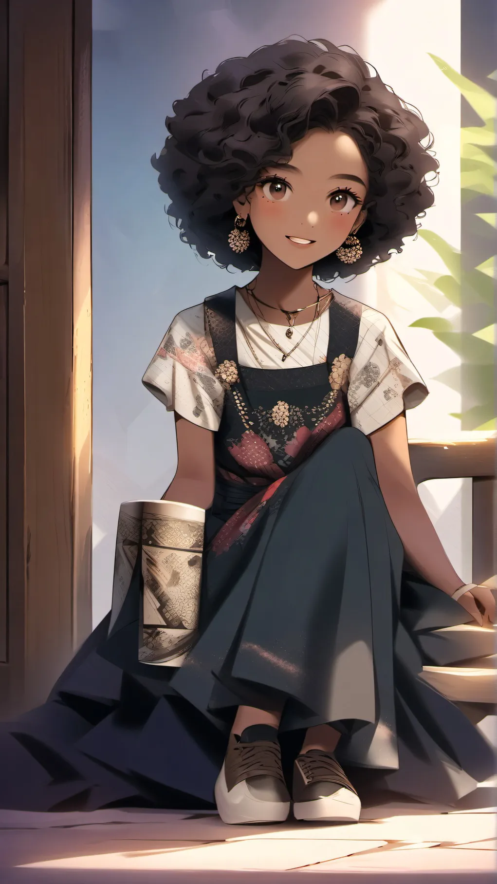 ai character: Flora background