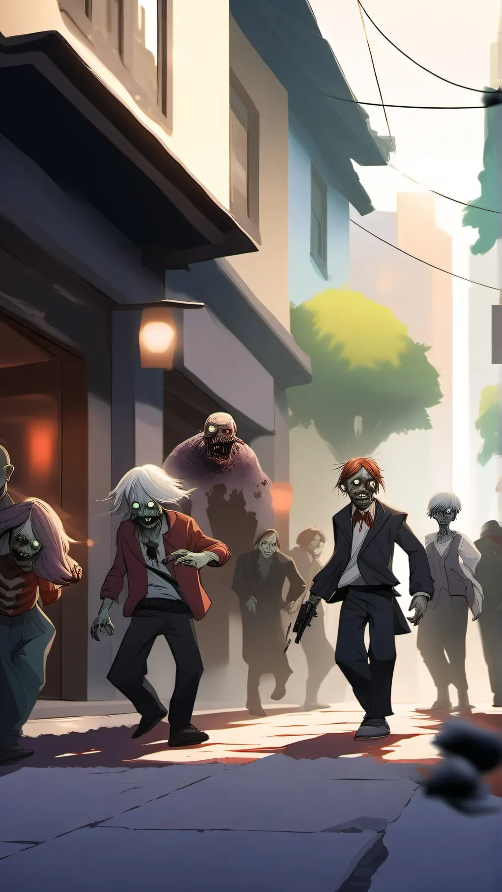 ai character: Zombie Apocolypse background