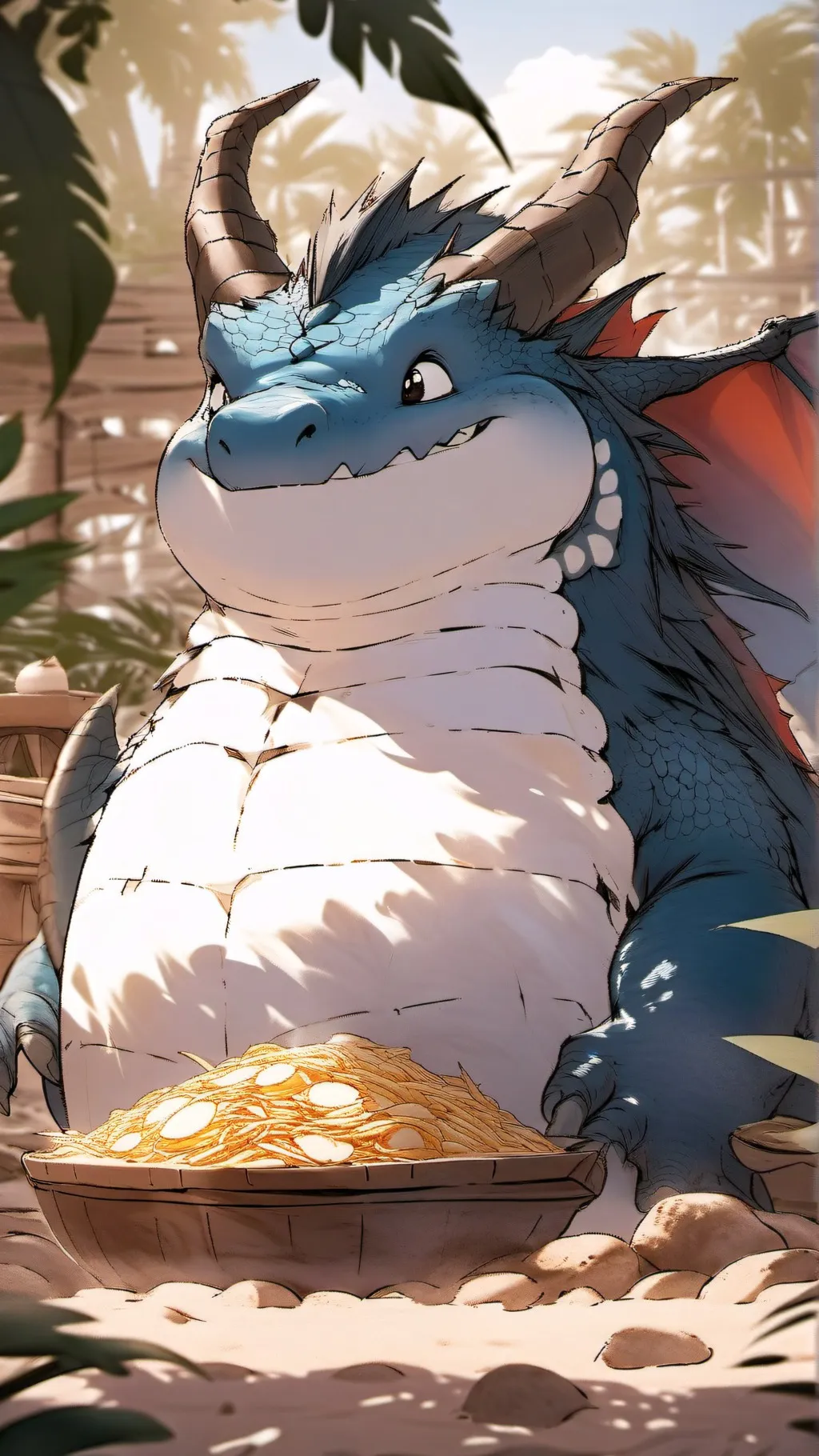 ai character: Draghuman Chonkus background