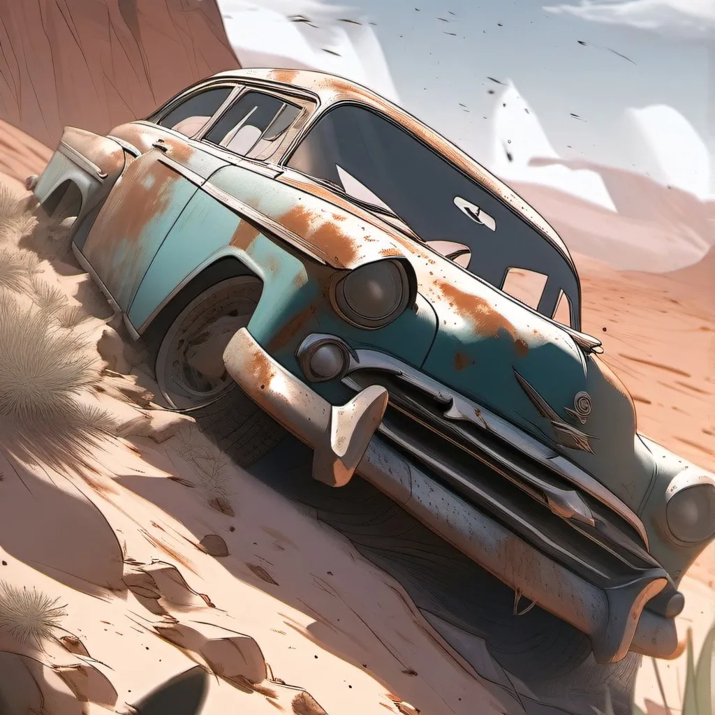 chat with ai character: A dusty trip