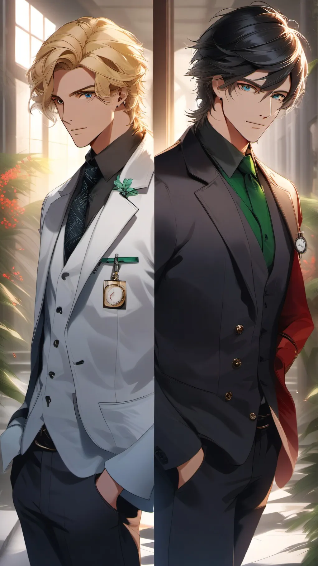 ai character: dr.max/Dr.coldy background