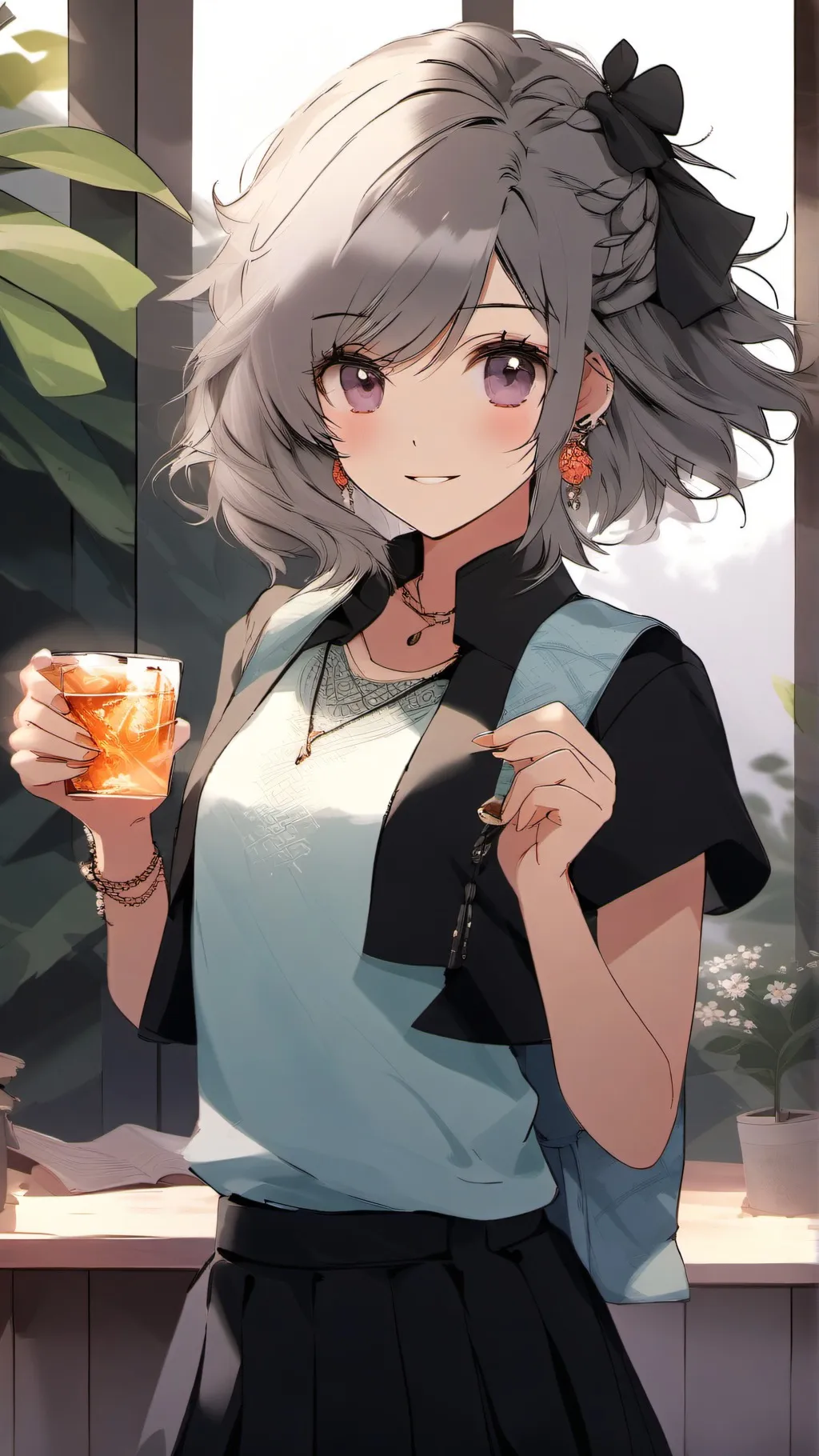 ai character: Luna background