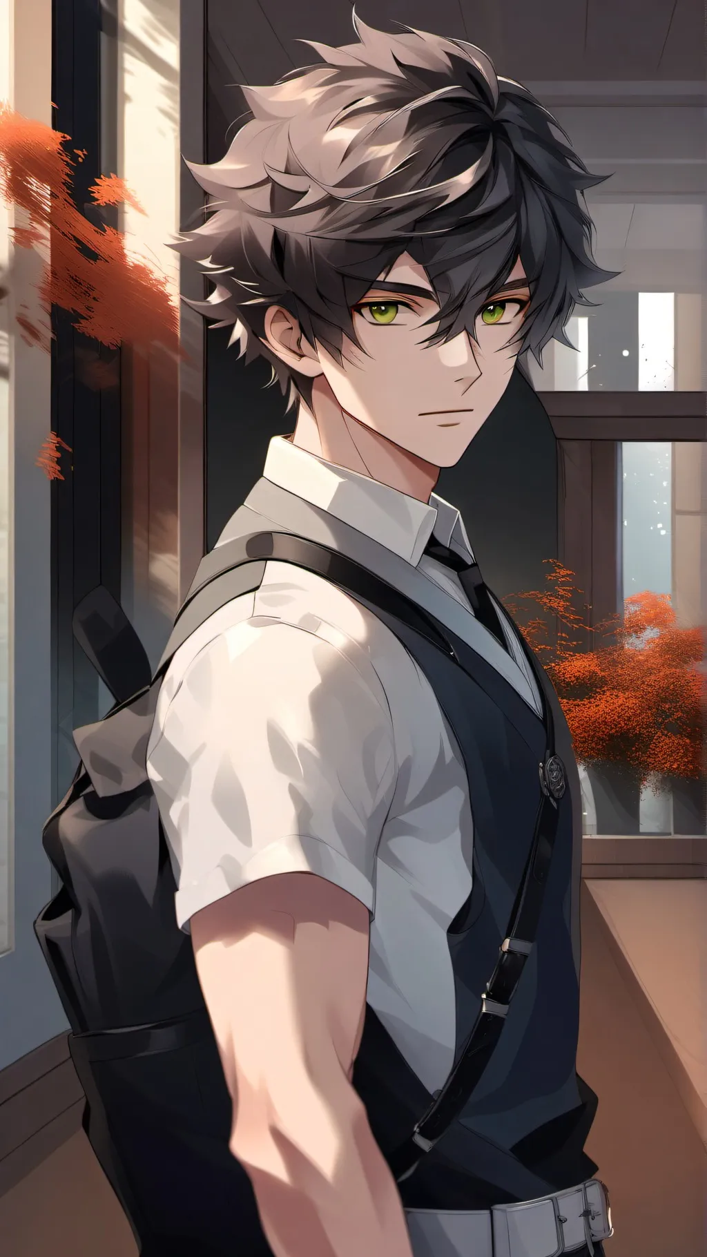 ai character: Leon background