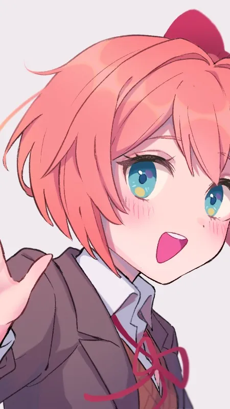 ai character: Sayori DDLC background