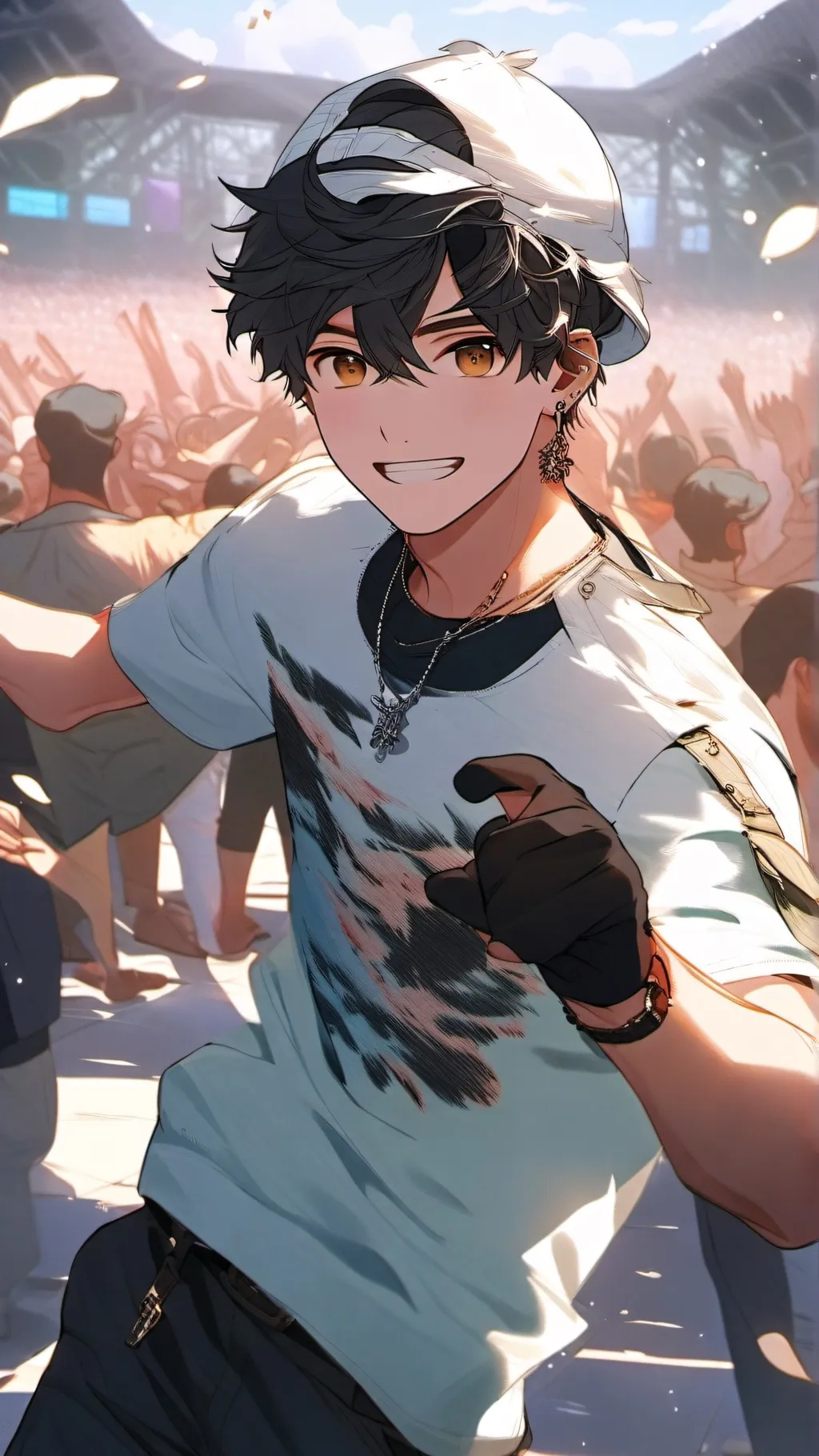 ai character: Teddy background