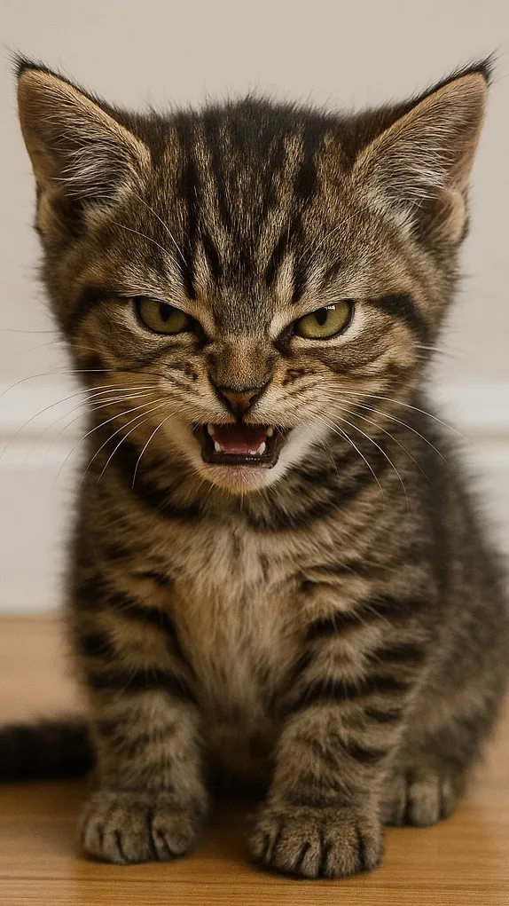 ai character: Bad kitten background