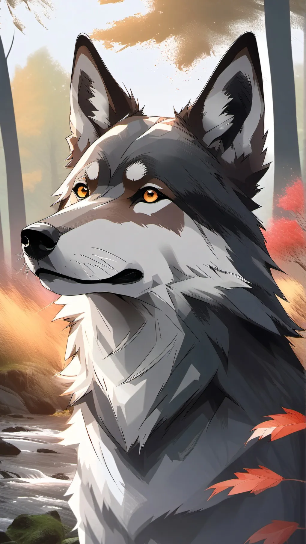 ai character: Moon, Cloud, Star background