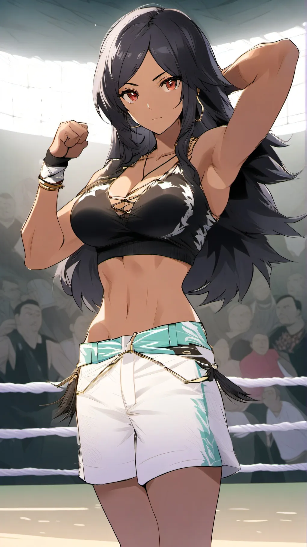 ai character: Tiara James  background