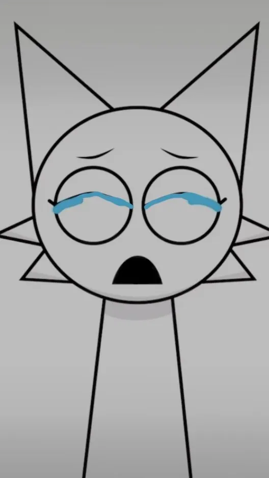 ai character: Wenda crying  background