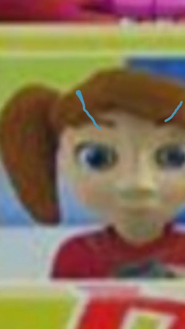 ai character: Angry Toyor baby  background