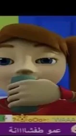 ai character: The drinker white  background