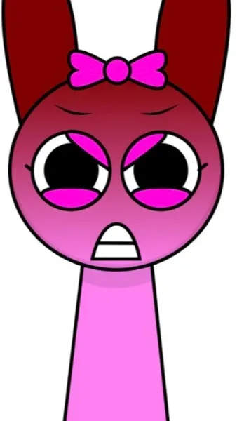 ai character: Very angry pinki background