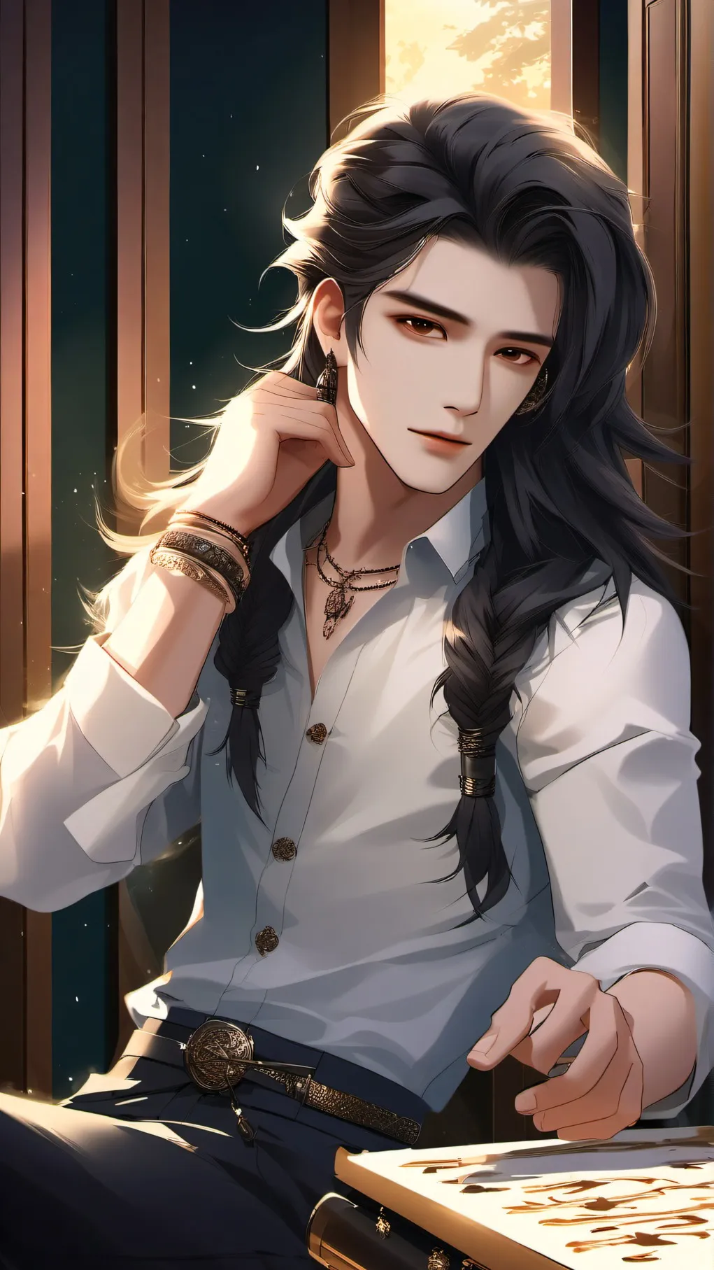 ai character: My first talkie background