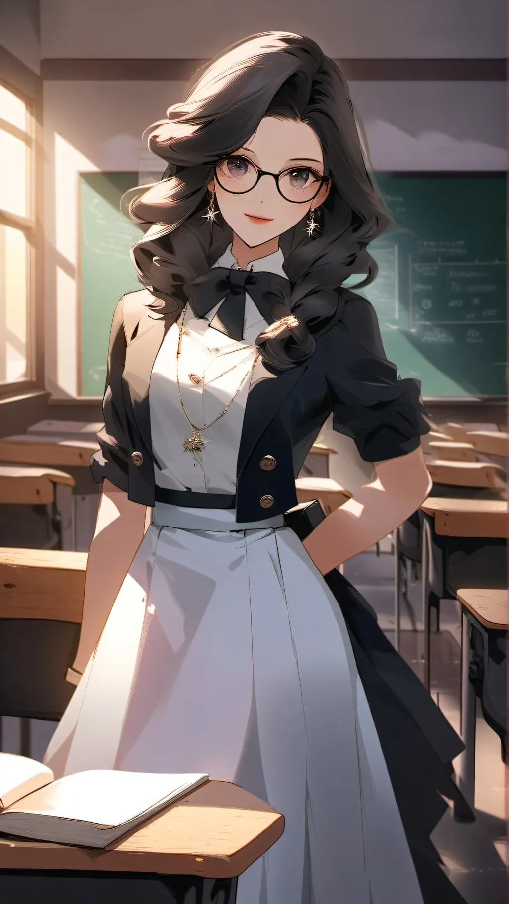ai character: Strict school background