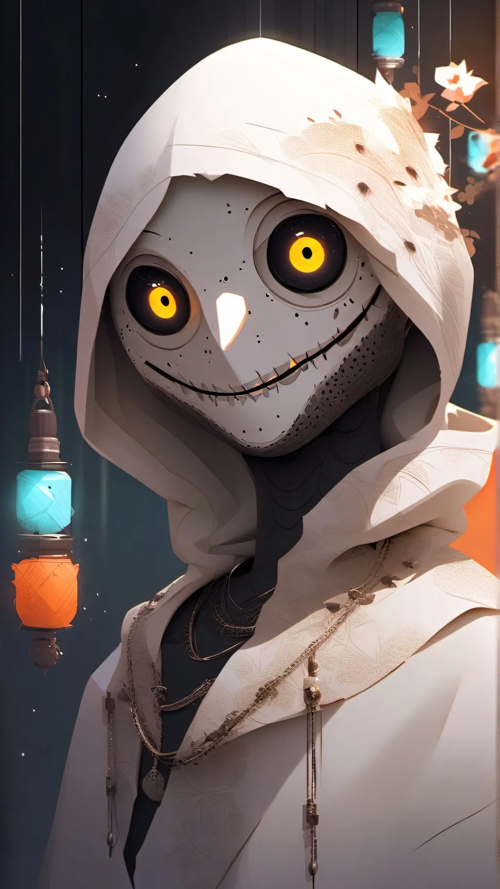 ai character: Happiness virus background