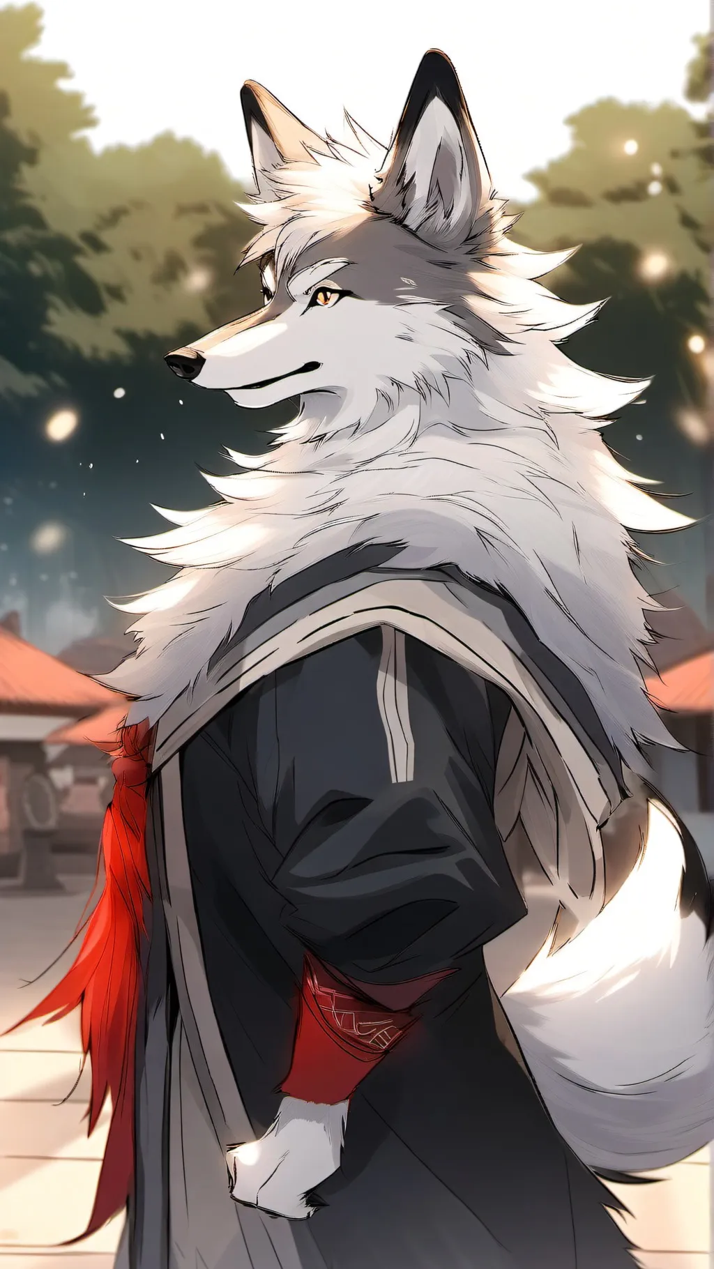 ai character: Furry background