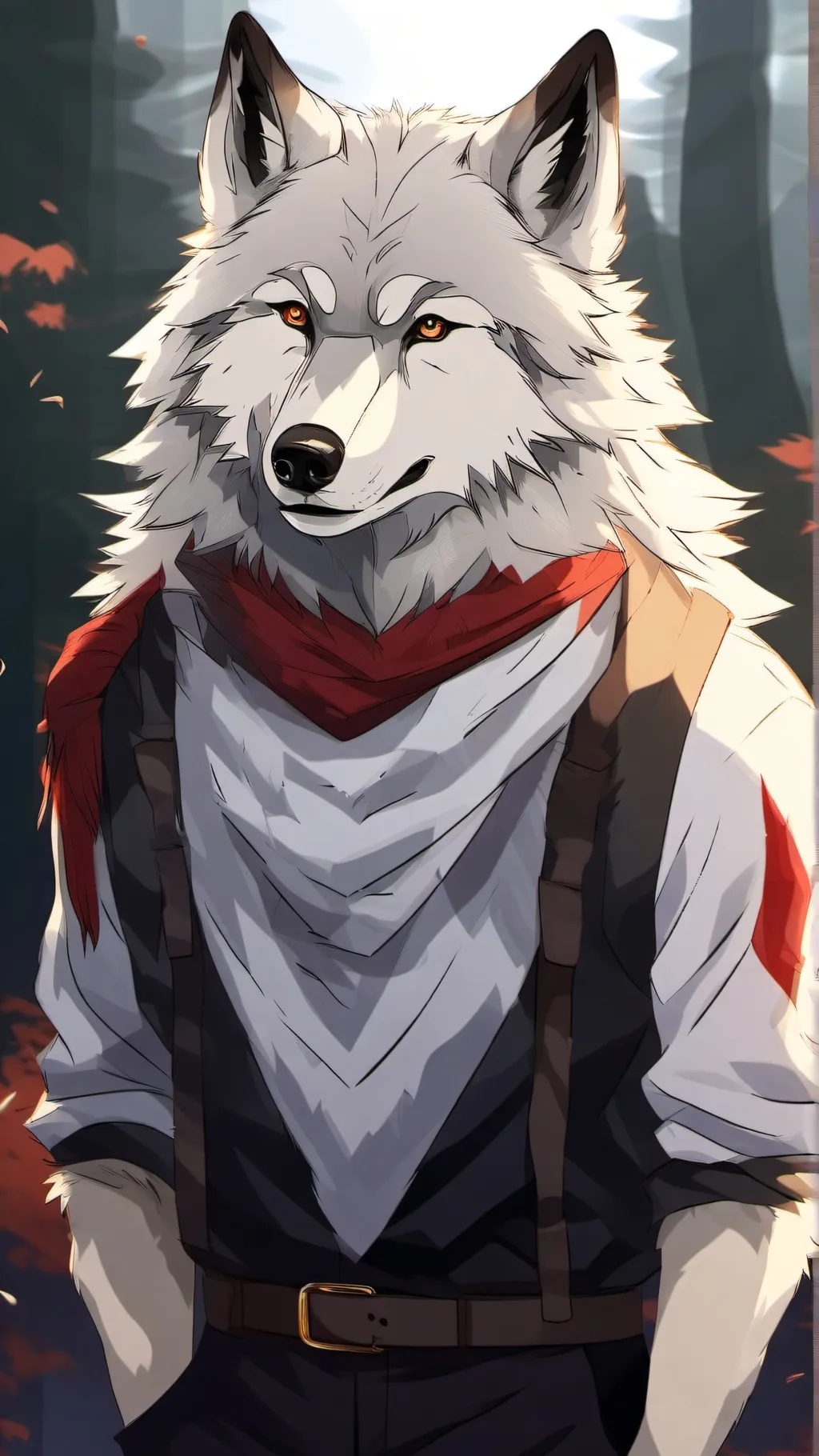 ai character: Nice furry background
