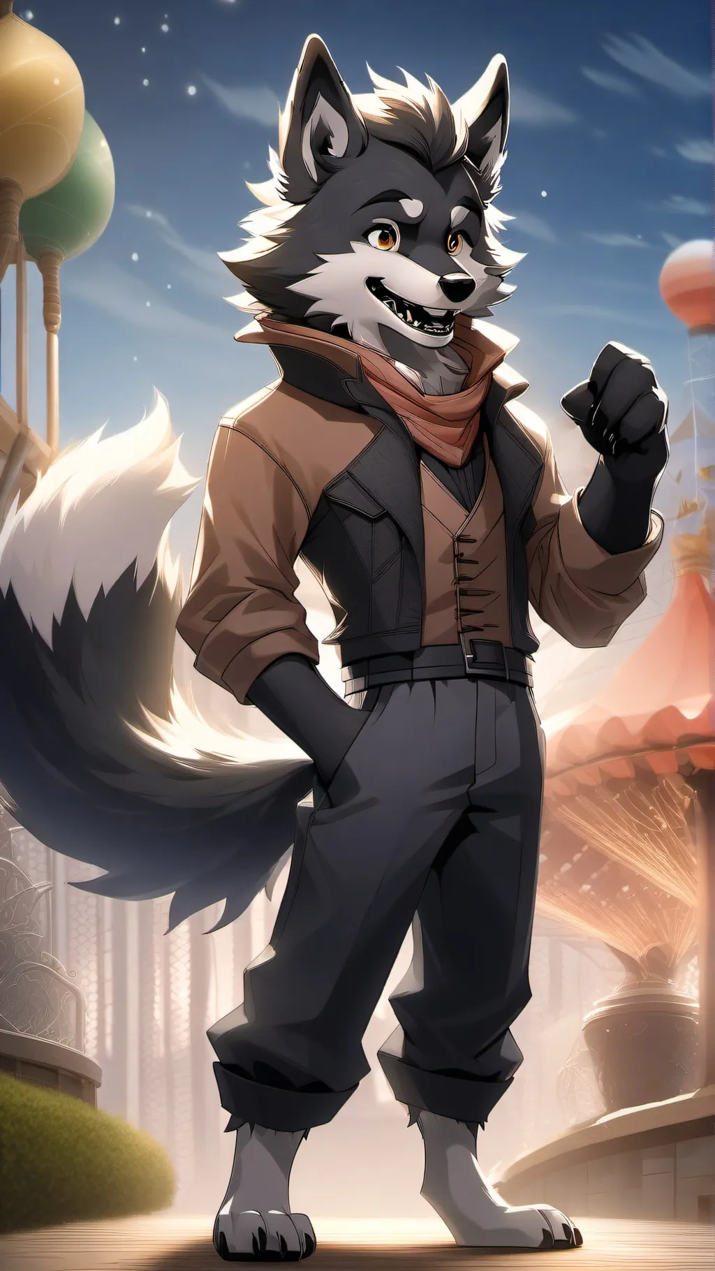 ai character: Furry background