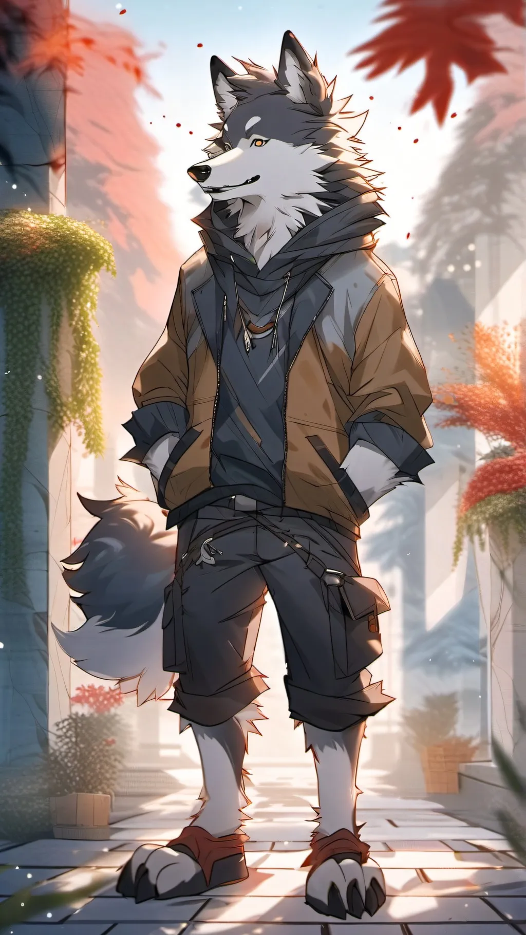 ai character: Furry  background