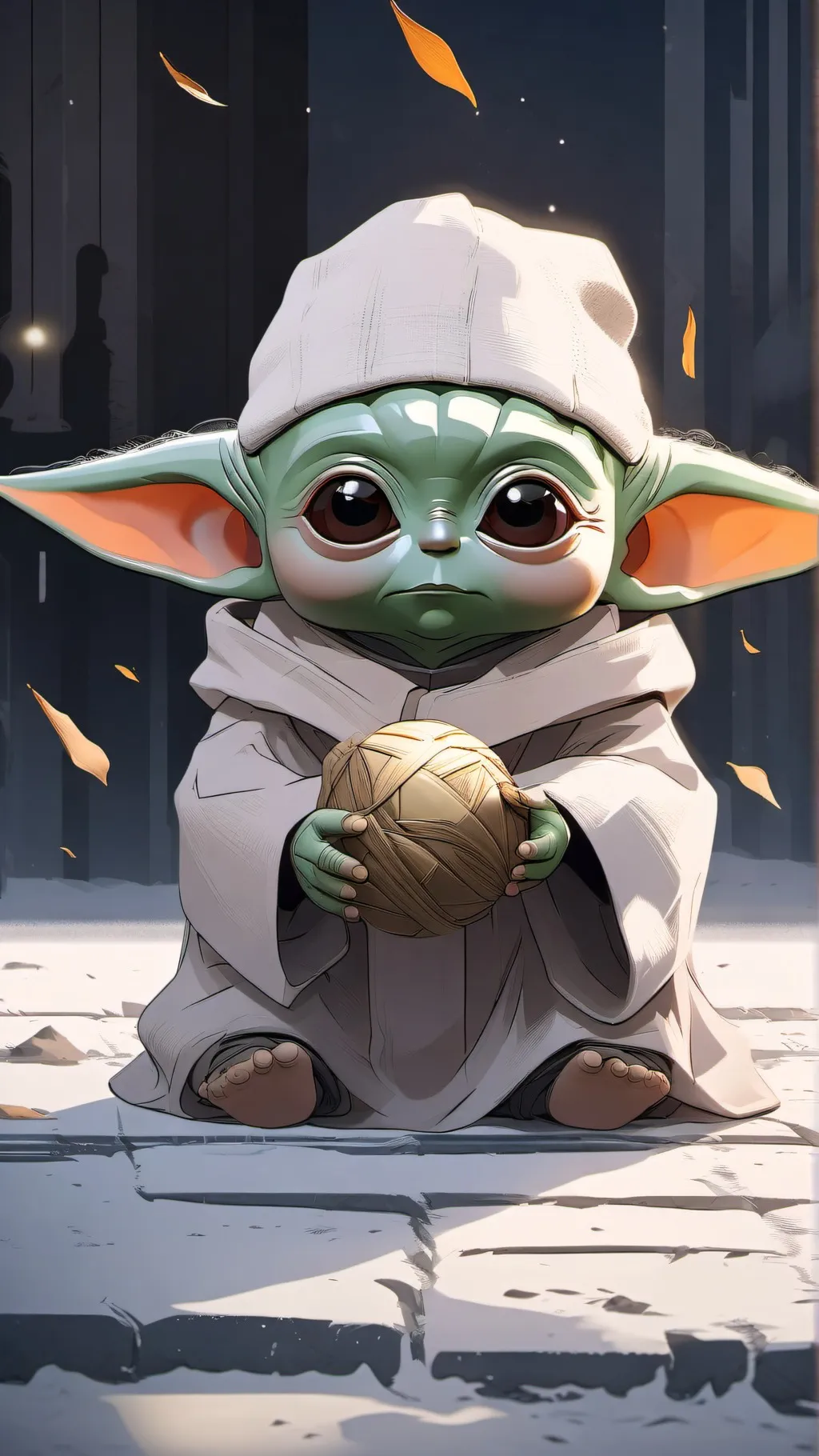 ai character: baby Yoda snitch background